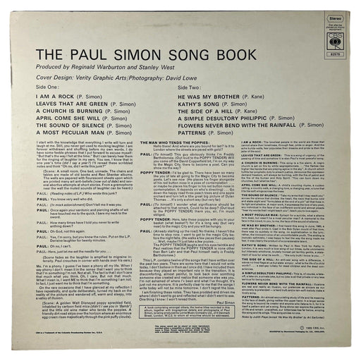 Paul Simon: The Paul Simon Songbook [Preowned Vinyl] VG/VG - DD Music Geek
