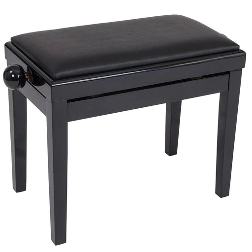 Kinsman Adjustable Piano Bench ~ Polished Gloss Black - DD Music Geek