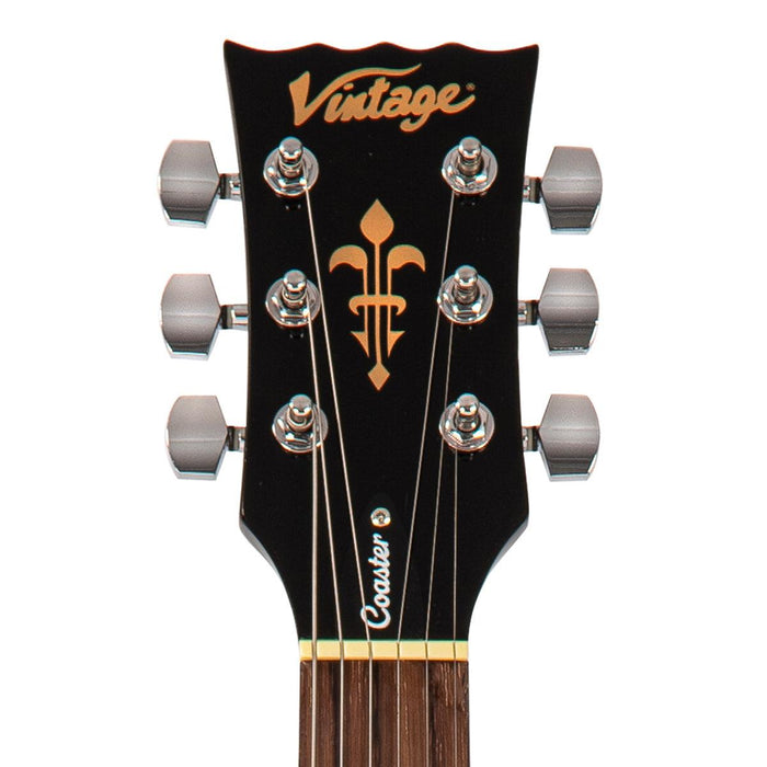 Vintage V10 Coaster Series Electric Guitar Pack ~ Boulevard Black - DD Music Geek