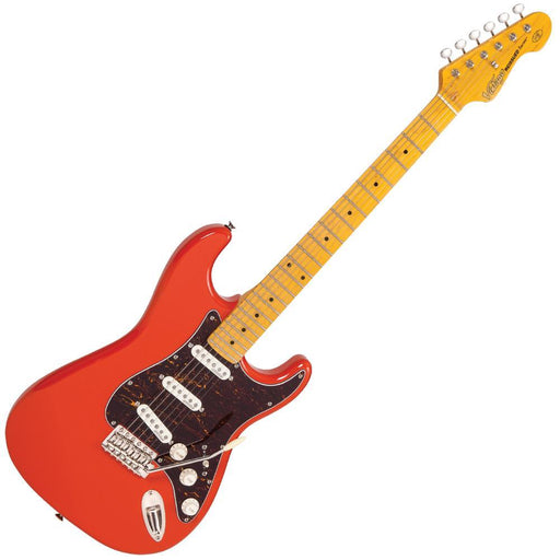 Vintage V6M ReIssued Electric Guitar ~ Firenza Red - DD Music Geek
