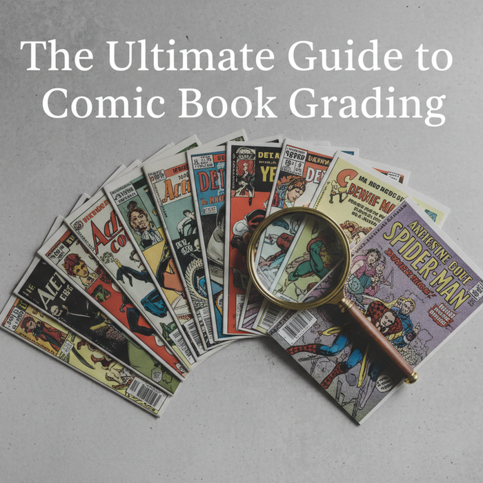 the comic books with magnifying glass