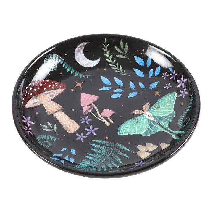 Round Dark Forest Print Trinket Dish - DD Music Geek