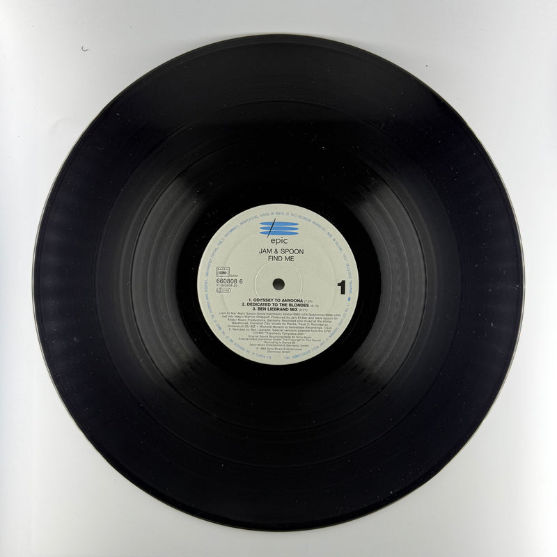 Jam & Spoon Featuring Plavka: Find Me (Odyssey To Anyoona) - Very Good Plus (VG+) / Very Good (VG)