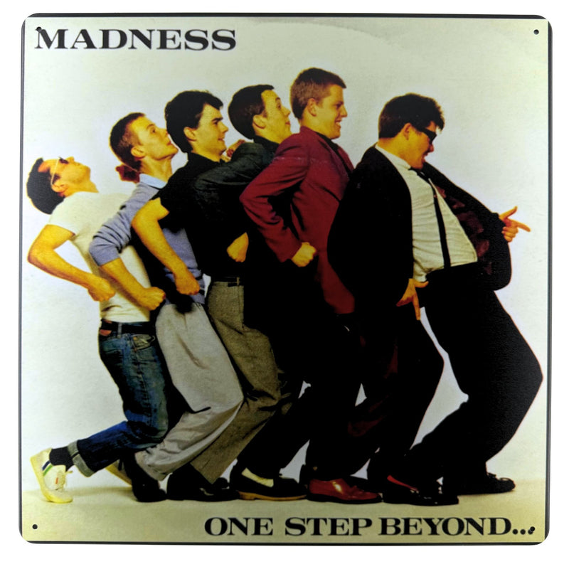 Album Cover Metal Sign: Madness - One Step Beyond...