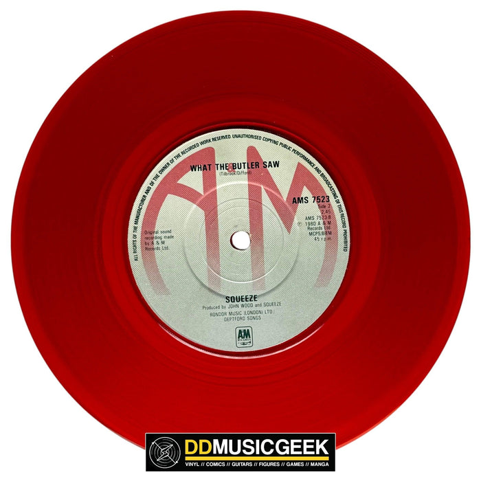 Squeeze : Pulling Mussels (From The Shell) (7", Single, Red) - DD Music Geek