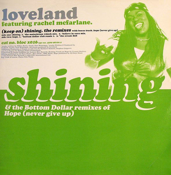 Loveland - (Keep On) Shining / Hope (Never Give Up) - 12" Single - Preowned