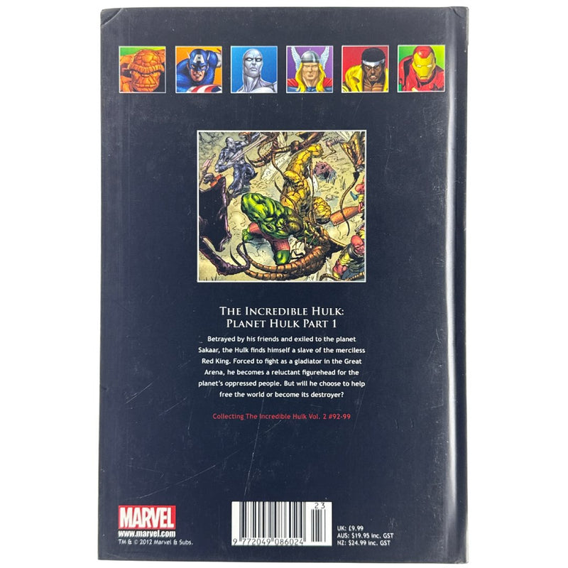 MARVEL - The Incredible Hulk: Planet Hulk Part 1 - Graphic Novel - Preowned - Back Cover
