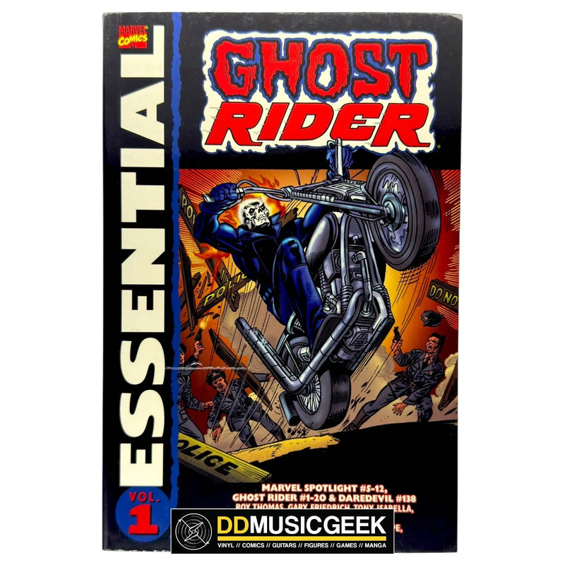 Essential Ghost Rider, Vol. 1 (Marvel Essentials) by Roy Thomas, Michael Ploog, Jim Mooney, Tom Sutton, Herb Trimpe, Gary Friedrich, John Byrne, Gerry Conway, Len Wein, Marv Wolfman - DD Music Geek