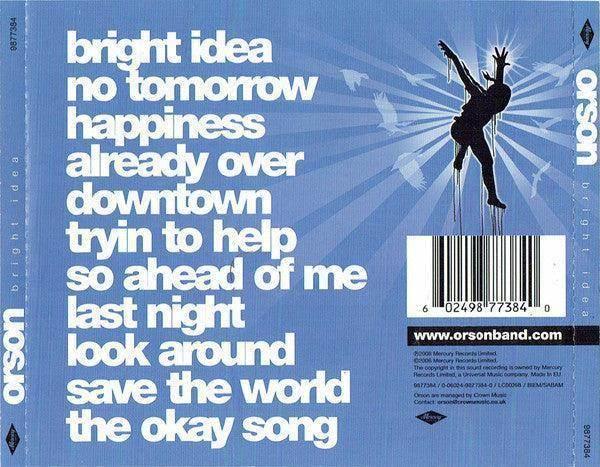 Orson : Bright Idea (CD, Album) - DD Music Geek