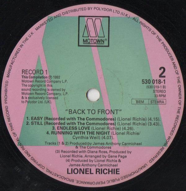 Lionel Richie: Back To Front (2xLP, Comp) - DD Music Geek