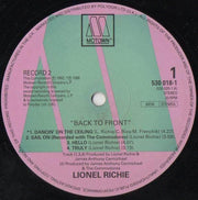 Lionel Richie: Back To Front (2xLP, Comp) - DD Music Geek