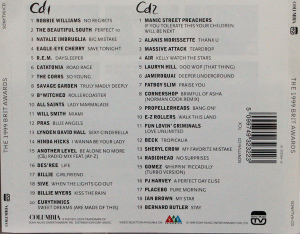 Various : The 1999 Brit Awards (2xCD, Comp)