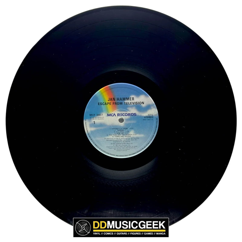 Jan Hammer: Escape From Television (LP, Album, Lin) - DD Music Geek