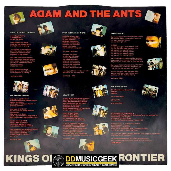 Adam And The Ants : Kings Of The Wild Frontier (LP, Album, RP)