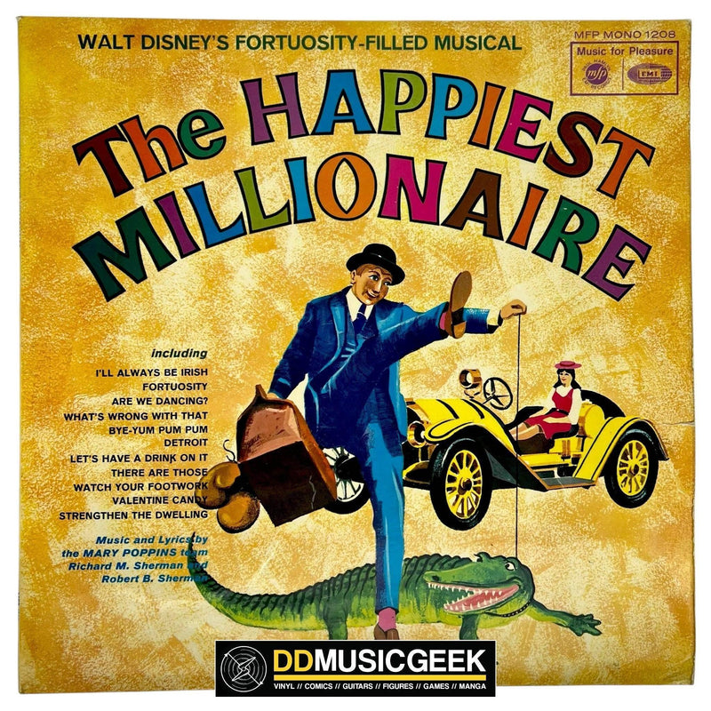 Richard M. Sherman, Robert B. Sherman, Mike Sammes Singers, Tutti Camarata: Walt Disney Presents The Happiest Millionaire (LP, Album, Mono) - DD Music Geek