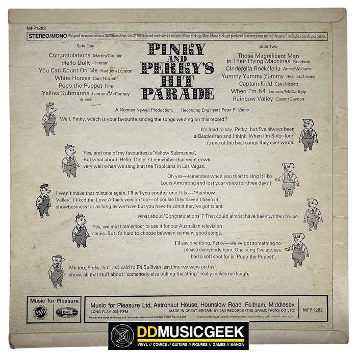 Pinky And Perky* : Pinky And Perky's Hit Parade (LP, Album, Mono)