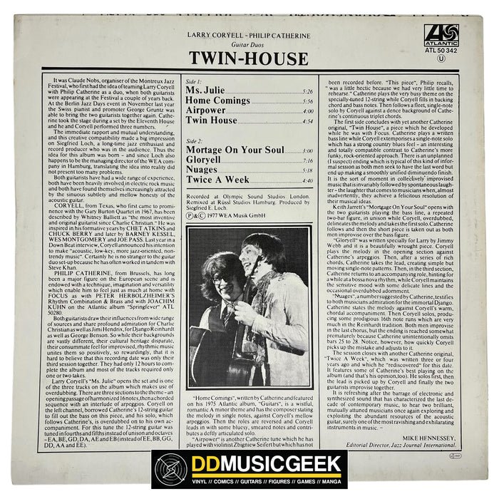 Larry Coryell - Philip Catherine : Twin-House (LP, Album)