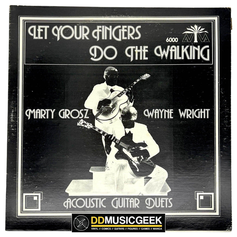Marty Grosz - Wayne Wright : Let Your Fingers Do The Walking (Acoustic Guitar Duets) (LP, Album) - DD Music Geek