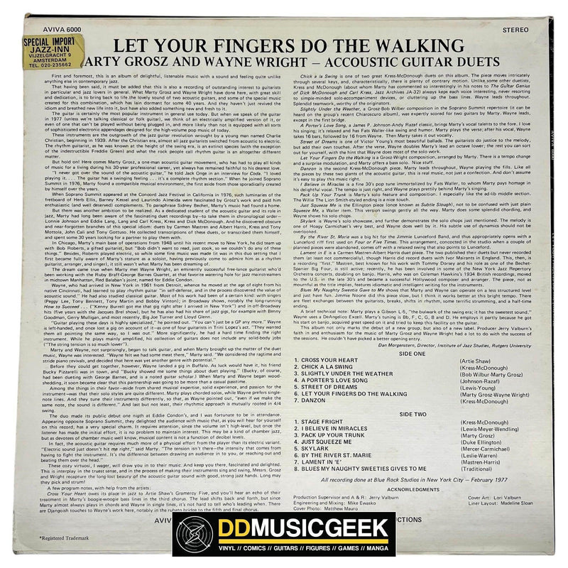 Marty Grosz - Wayne Wright : Let Your Fingers Do The Walking (Acoustic Guitar Duets) (LP, Album) - DD Music Geek