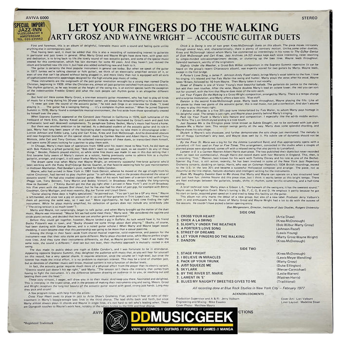 Marty Grosz - Wayne Wright (2) : Let Your Fingers Do The Walking (Acoustic Guitar Duets) (LP, Album)