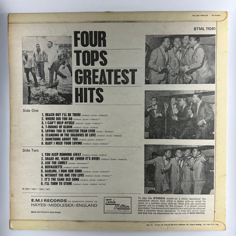 Four Tops: Greatest Hits - Good (G) / Very Good (VG)
