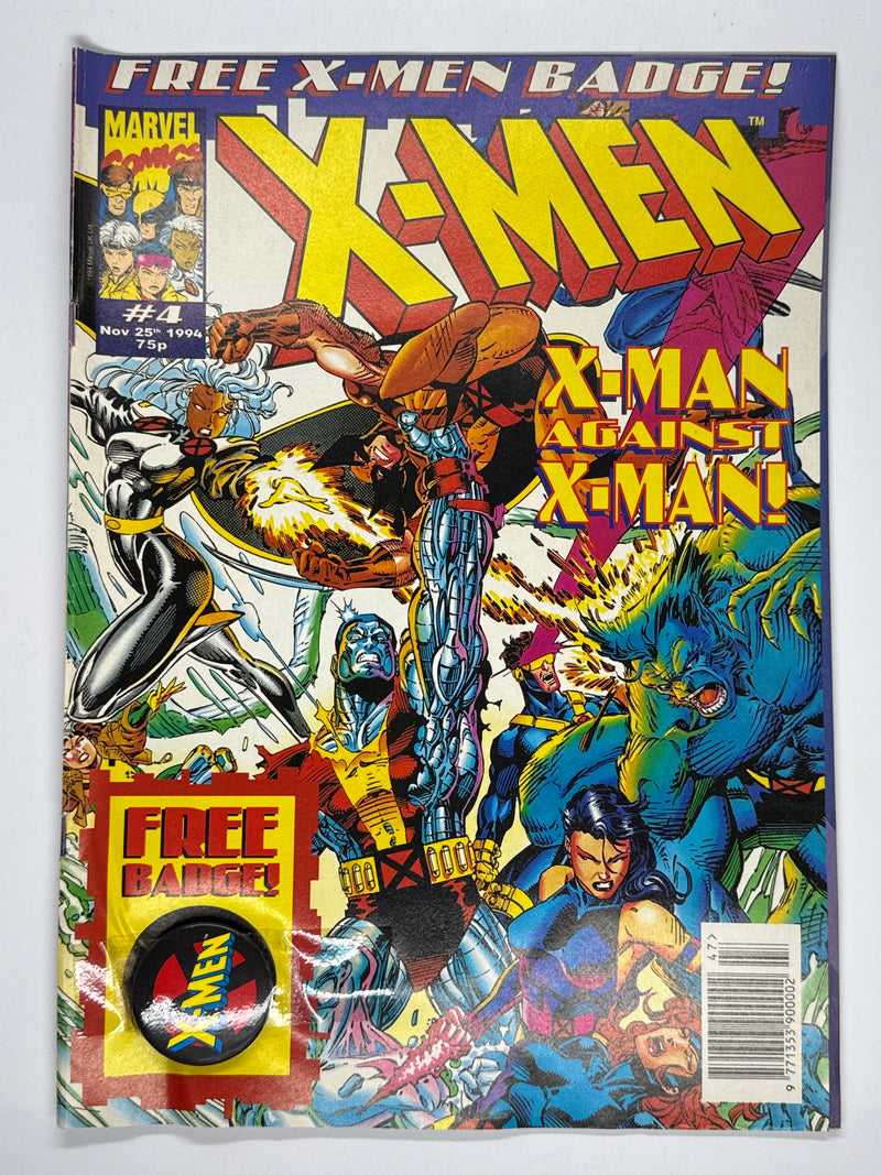 X-Men UK Volume 1 Issue 4 Vintage 1994 Marvel Comic