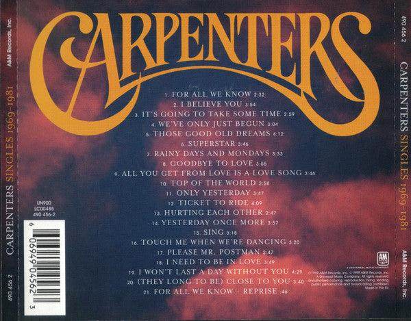 Carpenters: Singles 1969-1981 (CD, Comp, RE, RM) - DD Music Geek