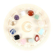 Astrology Wheel Zodiac Crystal Grid Set - DD Music Geek