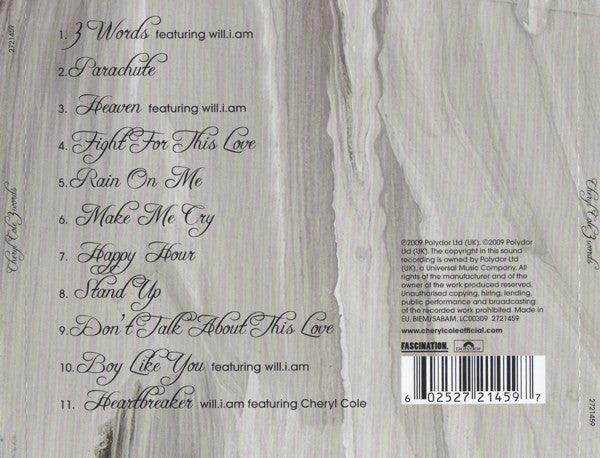 Cheryl Cole: 3 Words (CD, Album) - DD Music Geek