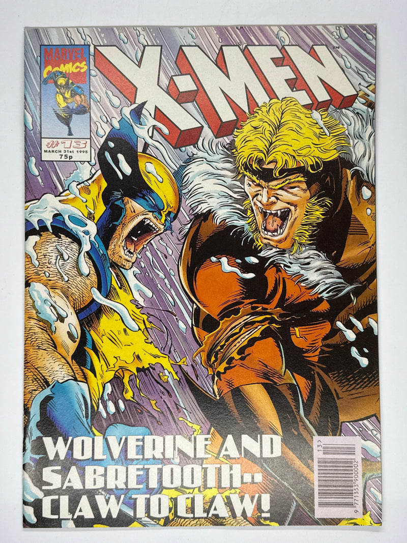 Marvel X-Men UK Volume 1 Issue 13 Vintage 1995 Wolverine Comic