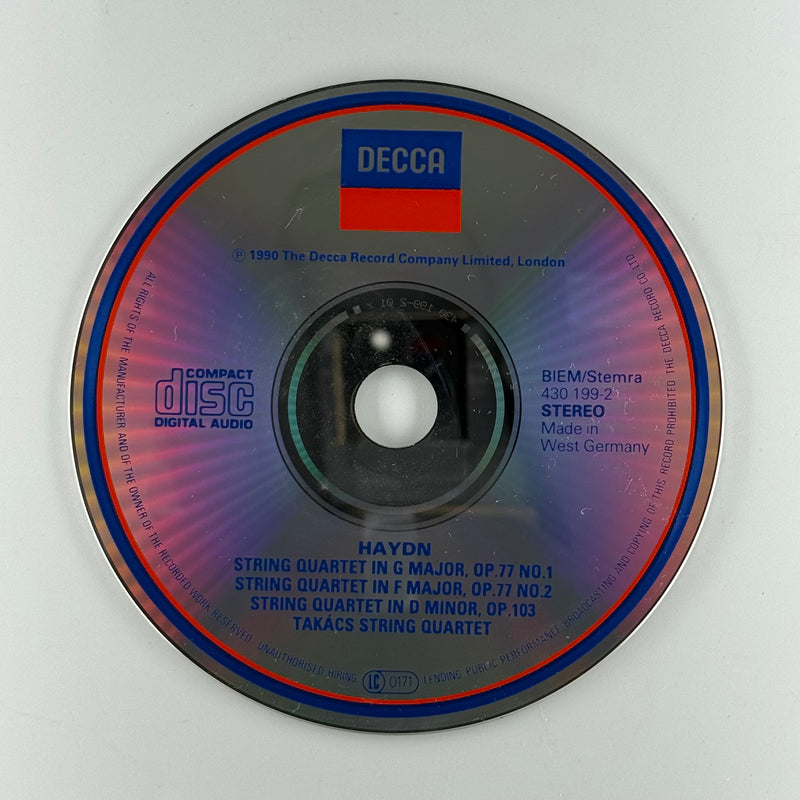 Haydn* - Takacs Quartet*: String Quartets, Op. 77 & Op.103 - Very Good Plus (VG+) / Very Good (VG)
