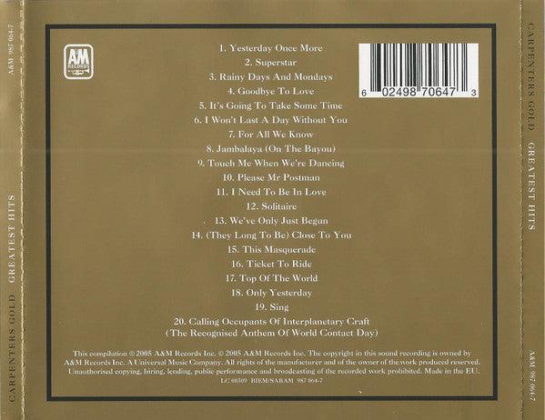 Carpenters : Carpenters Gold Greatest Hits (CD, Comp, RE, RP)