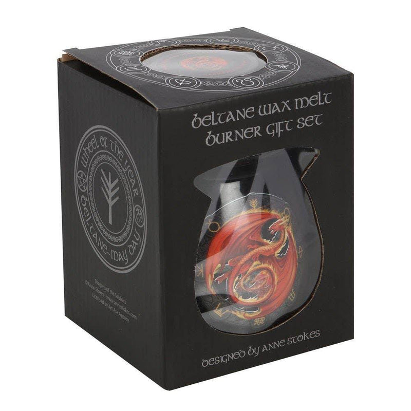 Beltane Wax Melt Burner Gift Set by Anne Stokes - DD Music Geek