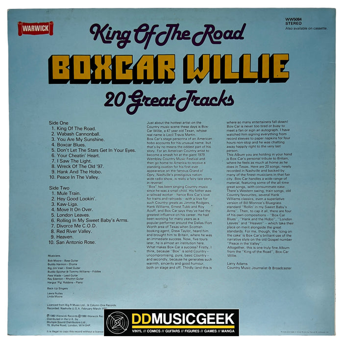 Boxcar Willie: King Of The Road - SIGNED [Preowned Vinyl] VG+/VG