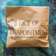 DnD Dice of Disappointment - Funny dnd Dice - DD Music Geek