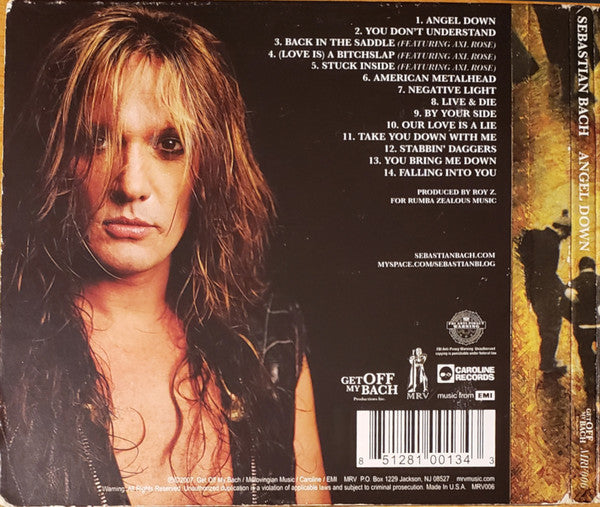 Sebastian Bach : Angel Down (CD, Album, Dig)