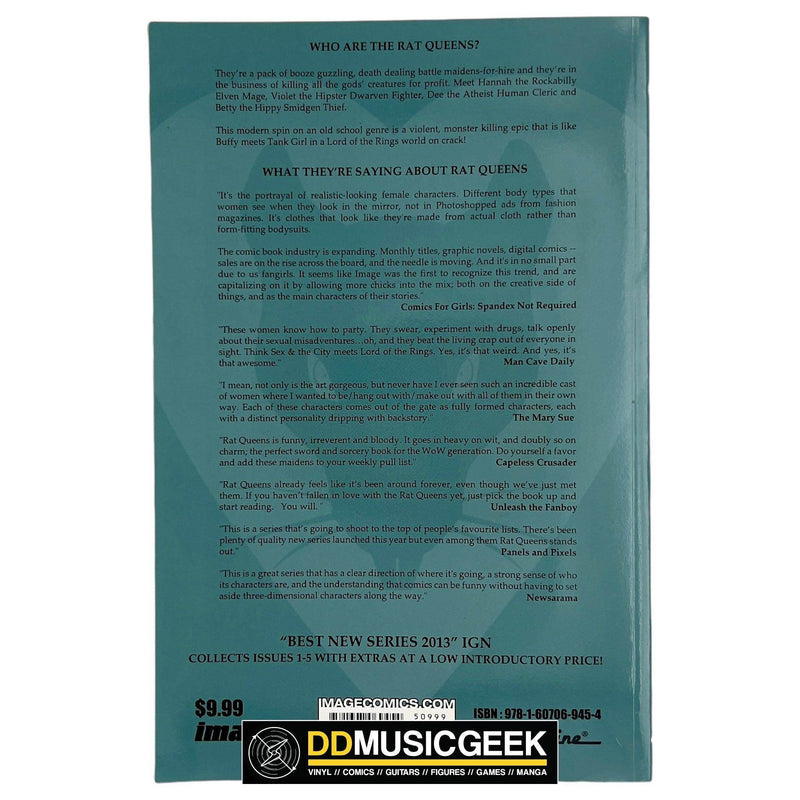 Rat Queens Vol. 1: Sass and Sorcery (Trade Paperback) - DD Music Geek