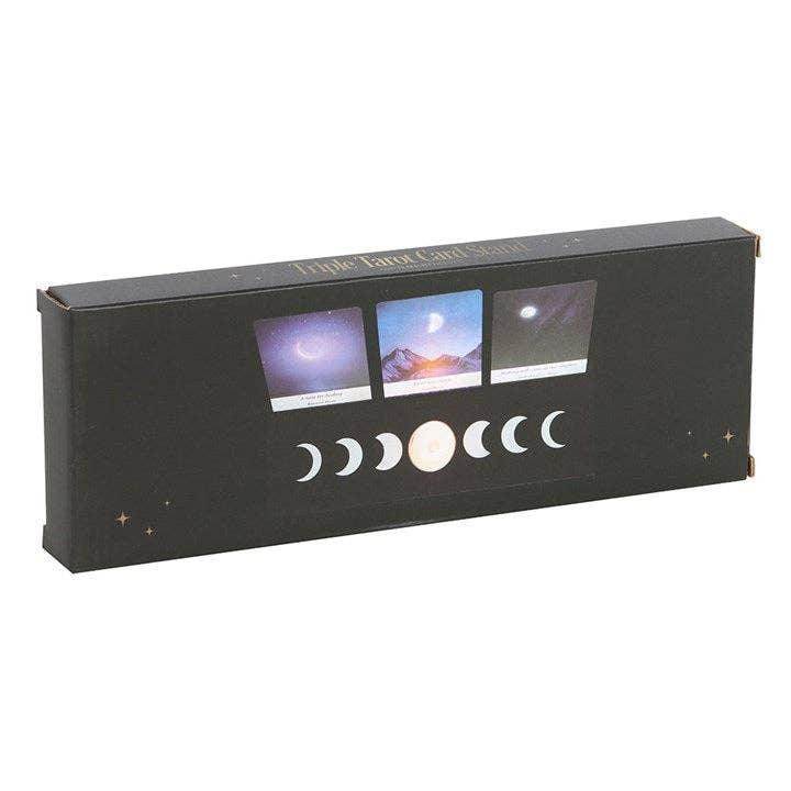 Black Moon Phase Tarot Card Stand Tealight Holder - DD Music Geek