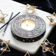 Astrology Wheel Zodiac Tealight Candle Holder - DD Music Geek