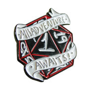Misadventure Awaits Pin - DD Music Geek