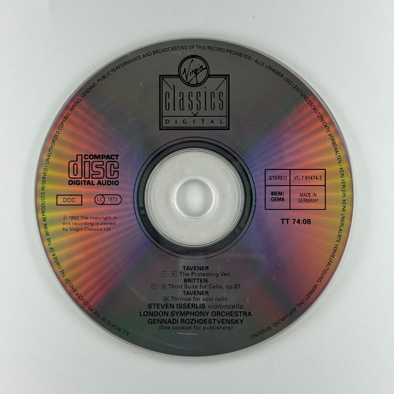 John Tavener / Steven Isserlis: The Protecting Veil - Very Good (VG) / Very Good (VG)