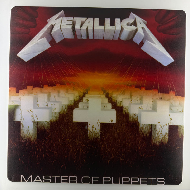 Album Cover Metal Sign: Metallica - Master Of Puppets