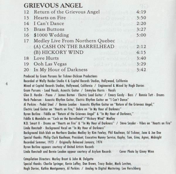 Gram Parsons: GP / Grievous Angel (CD, Comp, RP) - DD Music Geek
