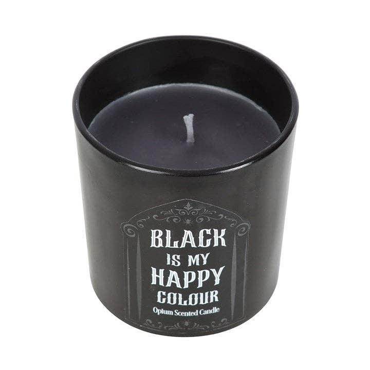 Gothic Black is My Happy Colour Opium Candle - DD Music Geek