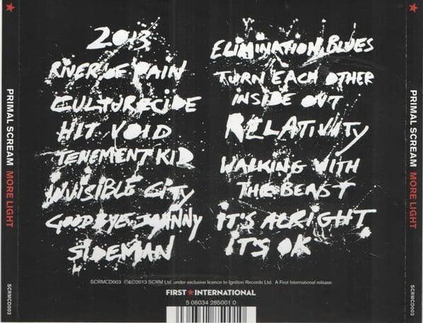 Primal Scream: More Light (CD, Album) - DD Music Geek