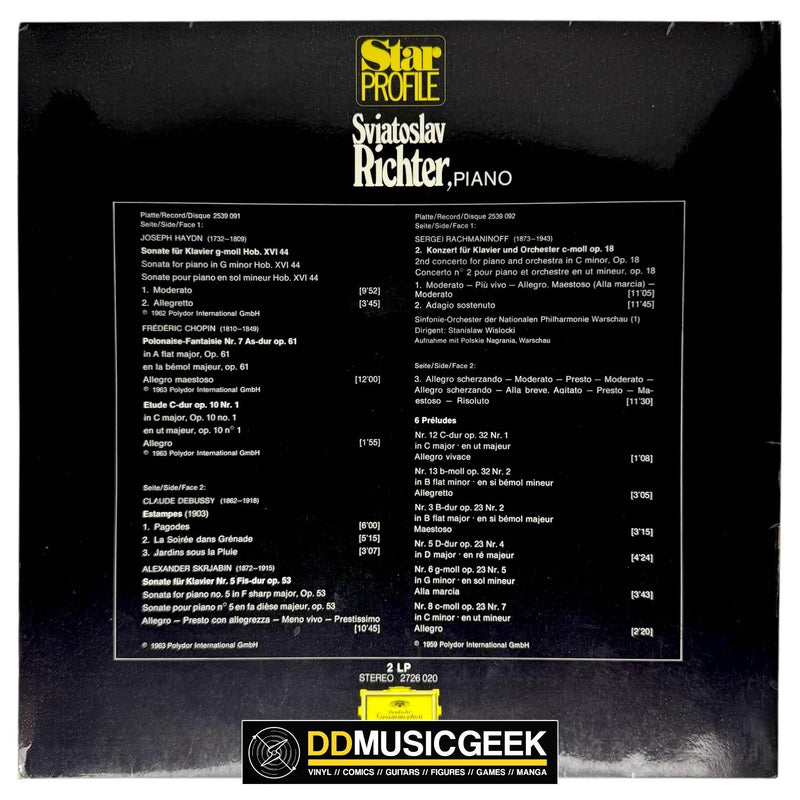 Sviatoslav Richter - Rachmaninoff*, Debussy*: Star Profile (2xLP, Comp) - DD Music Geek