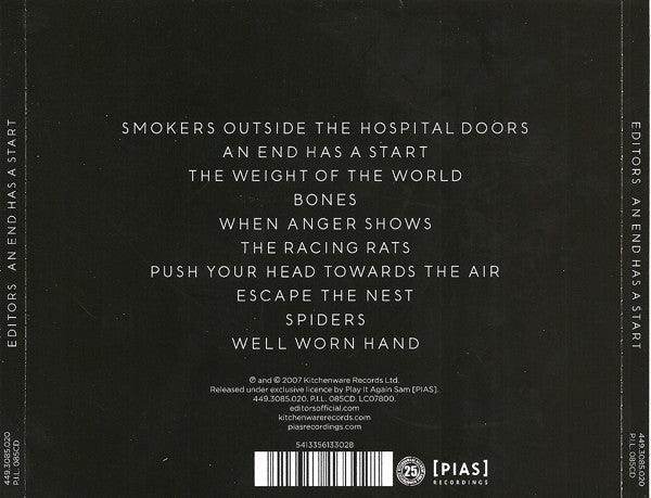 Editors: An End Has A Start (CD, Album, Enh) - DD Music Geek