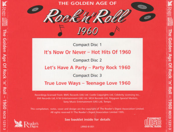 Various : The Golden Age Of Rock 'n' Roll - 1960 (3xCD, Comp)