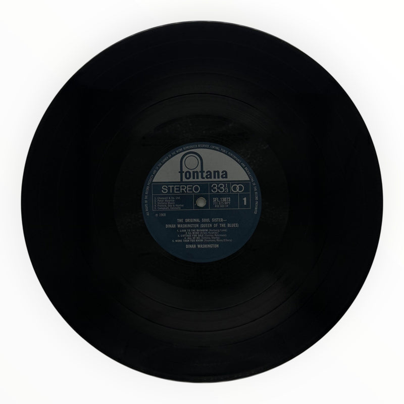 Dinah Washington - The Original Soul Sister - Queen Of The Blues - Vinyl LP - Preowned