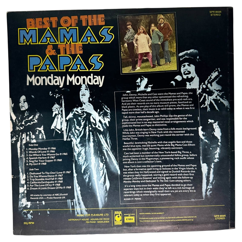 The Mamas & The Papas: Best Of The Mamas & The Papas - Monday Monday - Very Good (VG) / Very Good (VG)